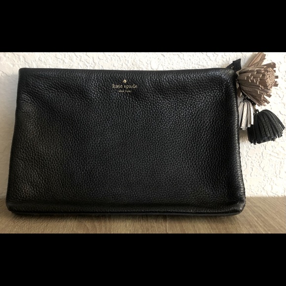 kate spade Handbags - Black leather Kate Spade Clutch